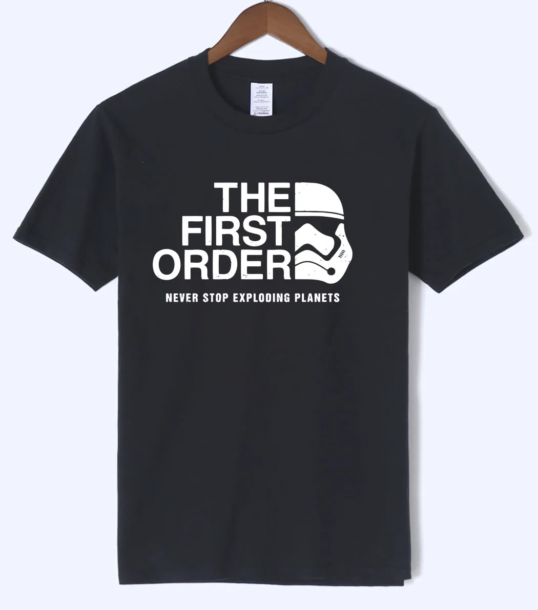 2018 Summer The First Order Never Stop Exploding Planets Harajuku Style Men's T Shirt 100% Cotton Short Sleeve Men T-Shirt S-XXL
2018 Summer The First Order Never Stop Exploding Planets Harajuku Style Men's T Shirt 100% Cotton Short Sleeve Men T-Shirt S-XXL