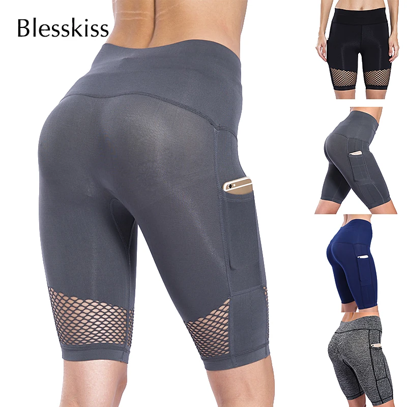 BLESSKISS Women's Yoga Shorts High Waisted Gym Sport Fitness Clothing Knee Length Spandex Lulu Female Leggings With Poacket
BLESSKISS Women's Yoga Shorts High Waisted Gym Sport Fitness Clothing Knee Length Spandex Lulu Female Leggings With Poacket