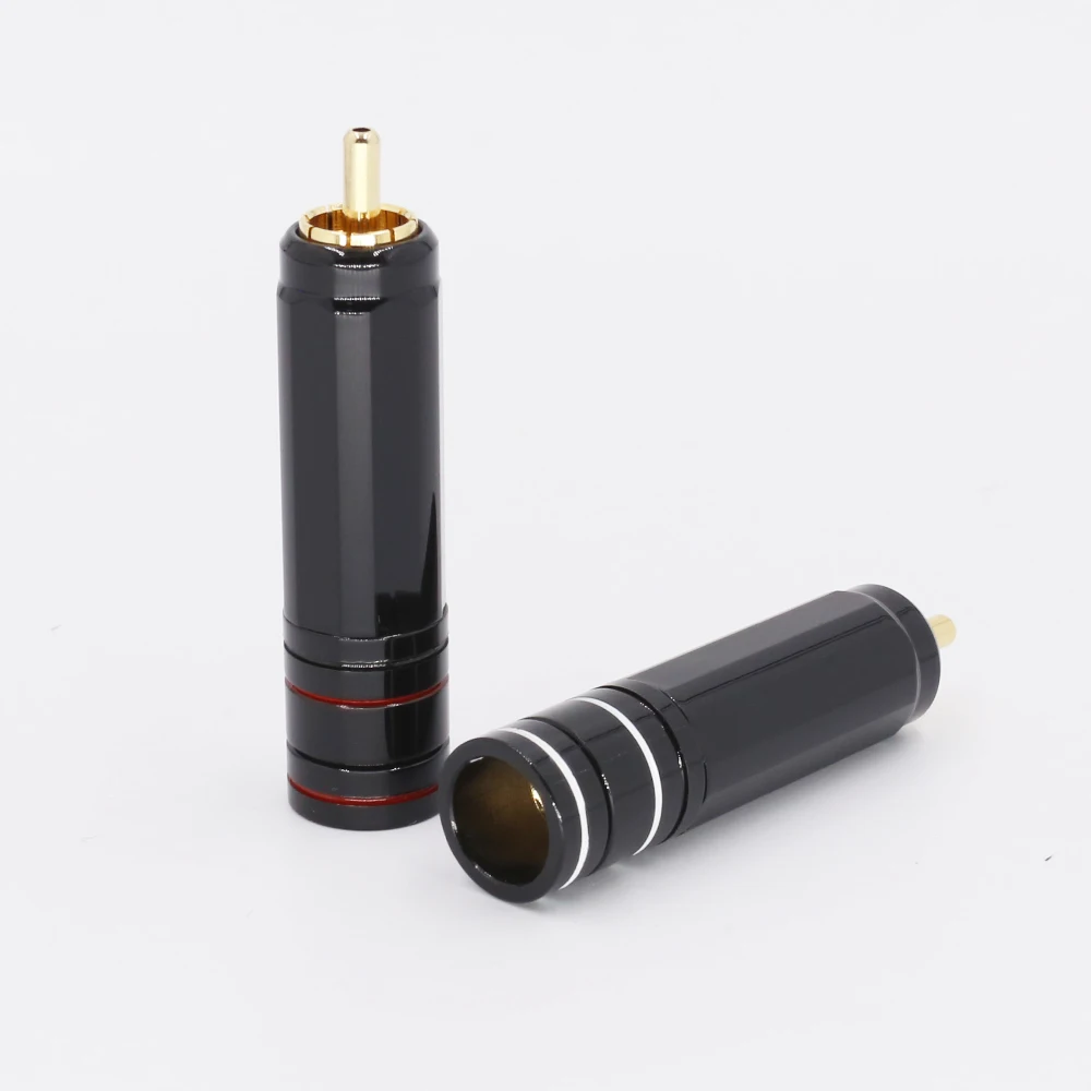 4Pcs High Quality Gold Plated RCA Plug Lock Collect Solder Connector HIFI Cable Connector
4Pcs High Quality Gold Plated RCA Plug Lock Collect Solder Connector HIFI Cable Connector