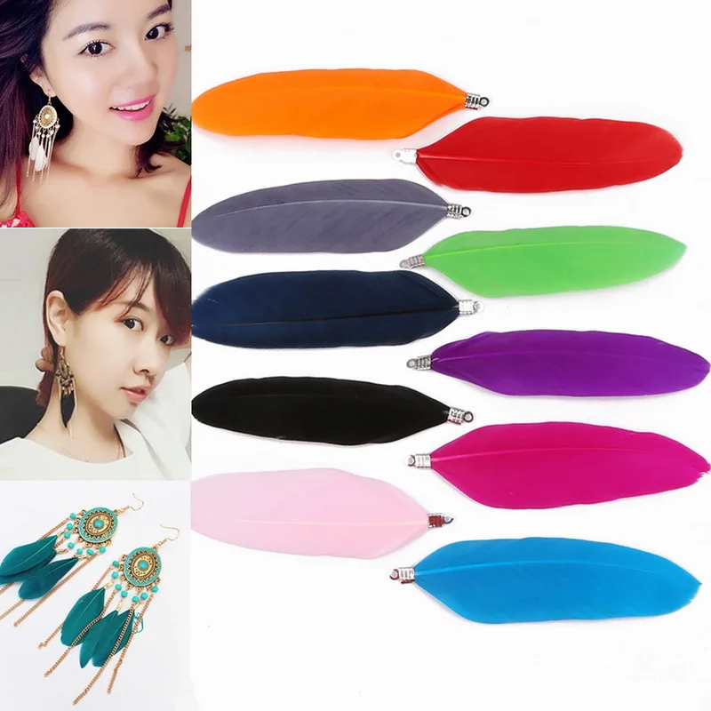 Fantastic Soft Goose Feather Multi Color 20pcs Length 8cm Charm Pendants Feather For DIY Earring Necklace Jewelry Findings
Fantastic Soft Goose Feather Multi Color 20pcs Length 8cm Charm Pendants Feather For DIY Earring Necklace Jewelry Findings