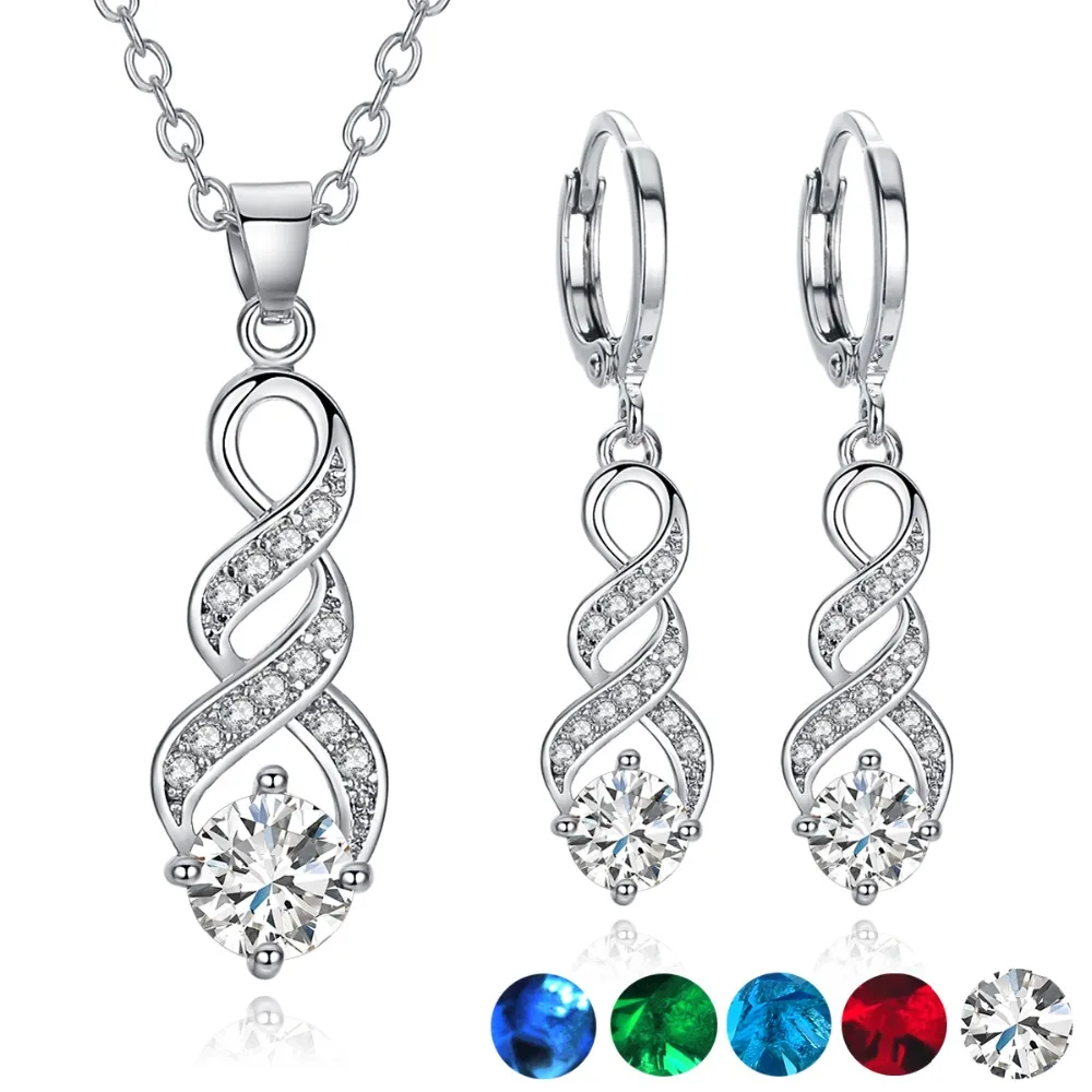 Fashion CZ Jewelry Sets Round Cubic Zirconia Necklace&Earrings Wedding Jewelry For Women Wedding Party Sets
Fashion CZ Jewelry Sets Round Cubic Zirconia Necklace&Earrings Wedding Jewelry For Women Wedding Party Sets