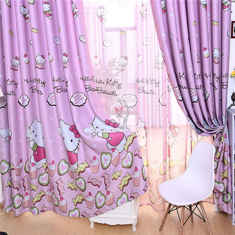 Hello Kitty Cat Printed Curtains Shade Fabric For Kids Girls Bedroom Cotton Polyester Pink and Blue Window Blinds Drapes
Hello Kitty Cat Printed Curtains Shade Fabric For Kids Girls Bedroom Cotton Polyester Pink and Blue Window Blinds Drapes