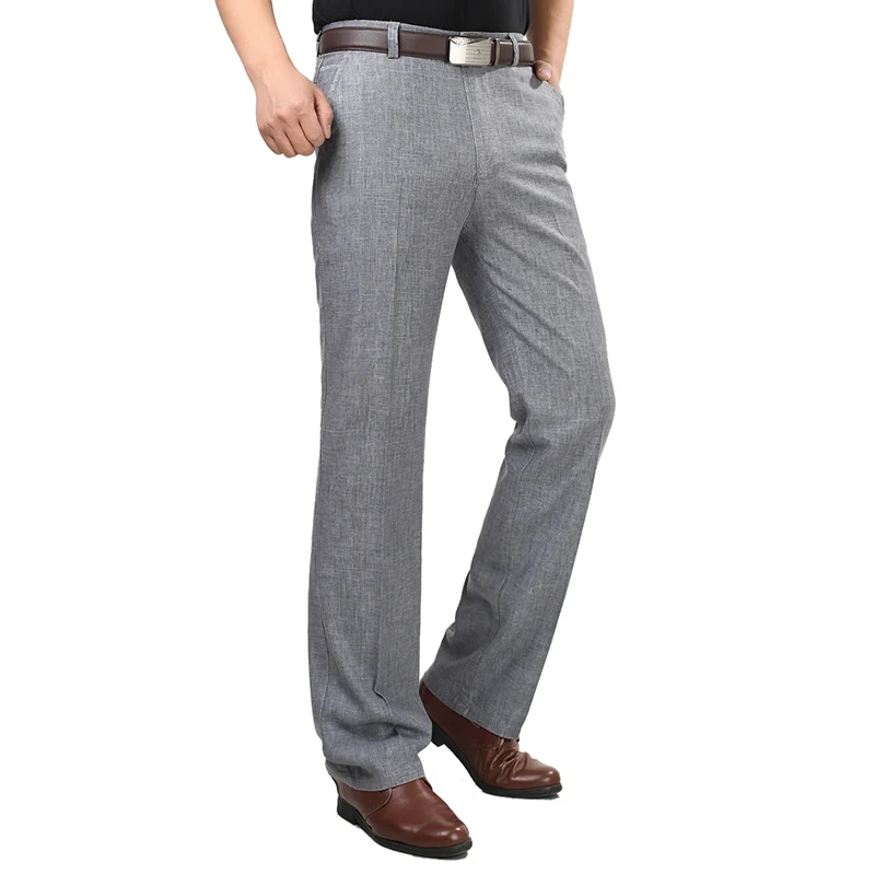 Summer Men Business Thin Linen Pants 30-40 Big Size Male Casual High Quality Office Dress Breathable Baggy Formal Long Trousers
Summer Men Business Thin Linen Pants 30-40 Big Size Male Casual High Quality Office Dress Breathable Baggy Formal Long Trousers