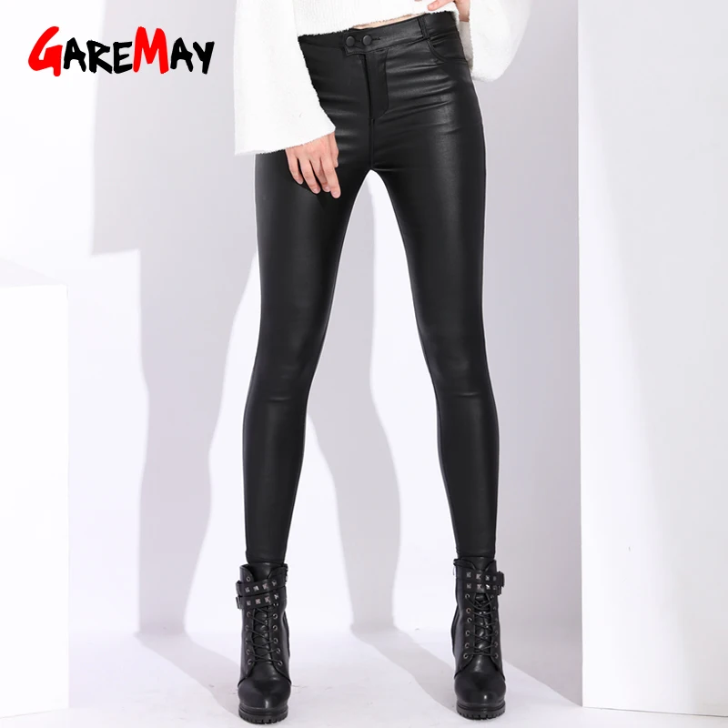 Autumn Winter Women's Leather Pants Women Female Winter High Waisted Pants Leather Trousers PU Skinny Stretch Pencil Pantalons
Autumn Winter Women's Leather Pants Women Female Winter High Waisted Pants Leather Trousers PU Skinny Stretch Pencil Pantalons
