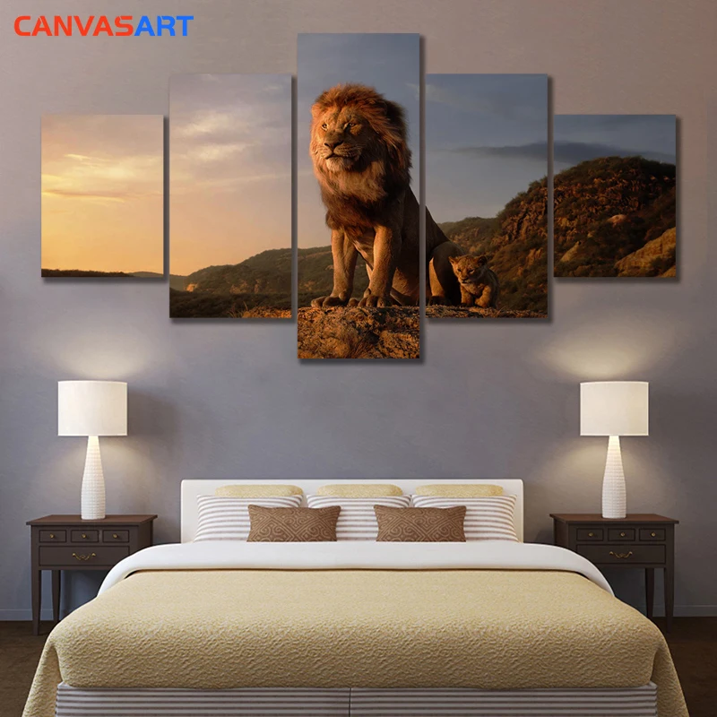 Canvas Art 5 Piece HD Pictures Lion King on The High Mountain By Numbers Wall Pictures for Living Room Painting By Numbers
Canvas Art 5 Piece HD Pictures Lion King on The High Mountain By Numbers Wall Pictures for Living Room Painting By Numbers