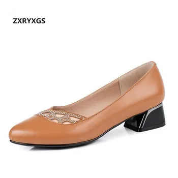 2019 Spring Pointed Rhinestone Cow Leather Shoes Women Shoes Low-heeled Comfort Breathable Ladies Fashion Shoes Tide Plus Size
2019 Spring Pointed Rhinestone Cow Leather Shoes Women Shoes Low-heeled Comfort Breathable Ladies Fashion Shoes Tide Plus Size