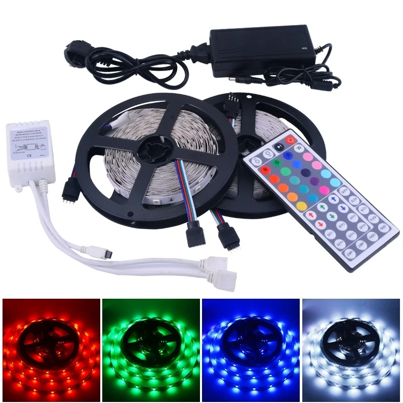 Светодиодные ленты 10 м 5050 rgb свет 30led/м 2*5 smd не водонепроницаемый полосы источник