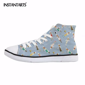 INSTANTARTS Happy Chef Design Women Canvas Shoes Stylish Lacing Up High Top Vulcanize Shoes Breathable Flat Shoes Sneakers Girls
INSTANTARTS Happy Chef Design Women Canvas Shoes Stylish Lacing Up High Top Vulcanize Shoes Breathable Flat Shoes Sneakers Girls