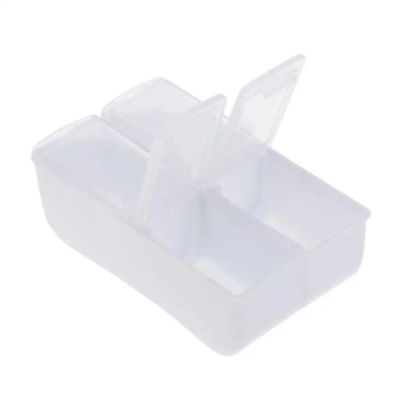 Portable 4 Grids Medicine Box Plastic Jewelry Storage Box Mini Container Drug Tablet Storage Pill Boxes Medicine Case
Portable 4 Grids Medicine Box Plastic Jewelry Storage Box Mini Container Drug Tablet Storage Pill Boxes Medicine Case