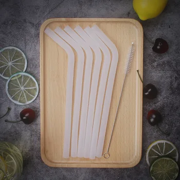 100sets/lot 10*220mm 6pcs Reusable Transparent Drinking Straw Silicone Straws + 1 pcs Cleaner Brush Set
100sets/lot 10*220mm 6pcs Reusable Transparent Drinking Straw Silicone Straws + 1 pcs Cleaner Brush Set