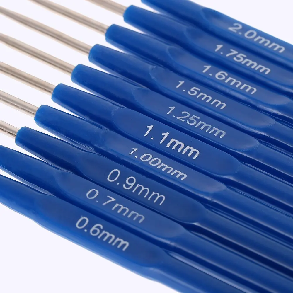 Practical Boutique 10pcs Metal Knitting Needles Crochet Hooks Kits With Ergonomic Grips 0.6-2.0mm
Practical Boutique 10pcs Metal Knitting Needles Crochet Hooks Kits With Ergonomic Grips 0.6-2.0mm