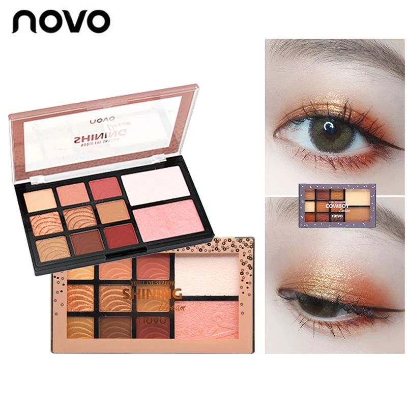 NOVO 11 Colors Matte Glitter Eyeshadow Palette Set Makeup Eye Shadow Powder Pallete Make Up Pigment Beauty Cosmetic
NOVO 11 Colors Matte Glitter Eyeshadow Palette Set Makeup Eye Shadow Powder Pallete Make Up Pigment Beauty Cosmetic