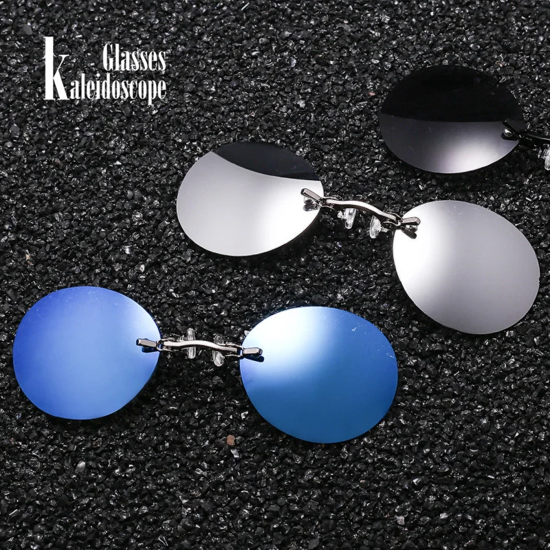 Kaleidoscope Glasses Men's Round Rimless Matrix Morpheus Sunglasses Clip On Nose Glasses Frameless Sunglasses for Men
Kaleidoscope Glasses Men's Round Rimless Matrix Morpheus Sunglasses Clip On Nose Glasses Frameless Sunglasses for Men