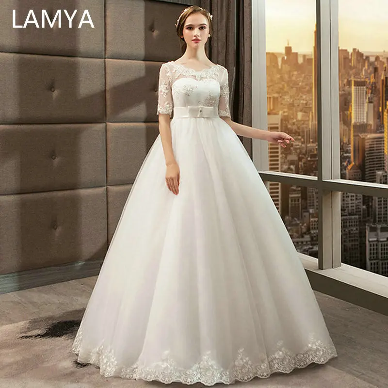 LAMYA Pregnant Wedding Dresses Appliques Bridal Gown Customized Simple Wed Dress robe de maria
LAMYA Pregnant Wedding Dresses Appliques Bridal Gown Customized Simple Wed Dress robe de maria