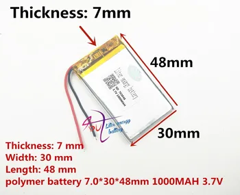 best battery brand 3.7V lithium polymer battery 703048 wireless transmitter electronic dog 1000mAH sound card 703050
best battery brand 3.7V lithium polymer battery 703048 wireless transmitter electronic dog 1000mAH sound card 703050