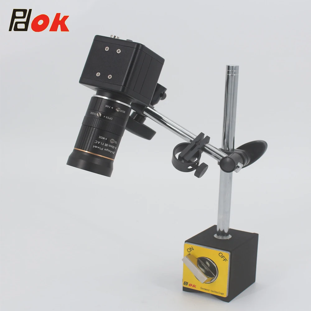 Industrial camera Microscope with adjustable mechanical arm magnetic stand for industry automatic monitoring and inspection
Industrial camera Microscope with adjustable mechanical arm magnetic stand for industry automatic monitoring and inspection
