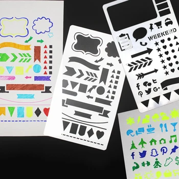 12pcs Template Drawing Bullet Journal Stencil Laser Cut,Plastic Drawing Stencil For Kids Notebook/Diary DIY Album Scrapbooking
12pcs Template Drawing Bullet Journal Stencil Laser Cut,Plastic Drawing Stencil For Kids Notebook/Diary DIY Album Scrapbooking