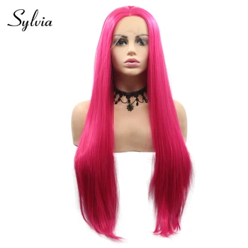 Sylvia Rose Pink Silky Straight Synthetic Lace Front Wigs Middle Part 180% Density Natural Heat Resistant Fiber Hair
Sylvia Rose Pink Silky Straight Synthetic Lace Front Wigs Middle Part 180% Density Natural Heat Resistant Fiber Hair
