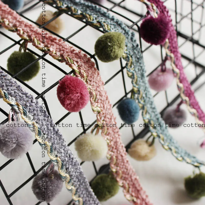 2yards/lot Sewing Accessory Pompom Fringe Trim 4.5cm drop Curtain trim handmade materials,clothing accesory Home Deco Accseeory
2yards/lot Sewing Accessory Pompom Fringe Trim 4.5cm drop Curtain trim handmade materials,clothing accesory Home Deco Accseeory