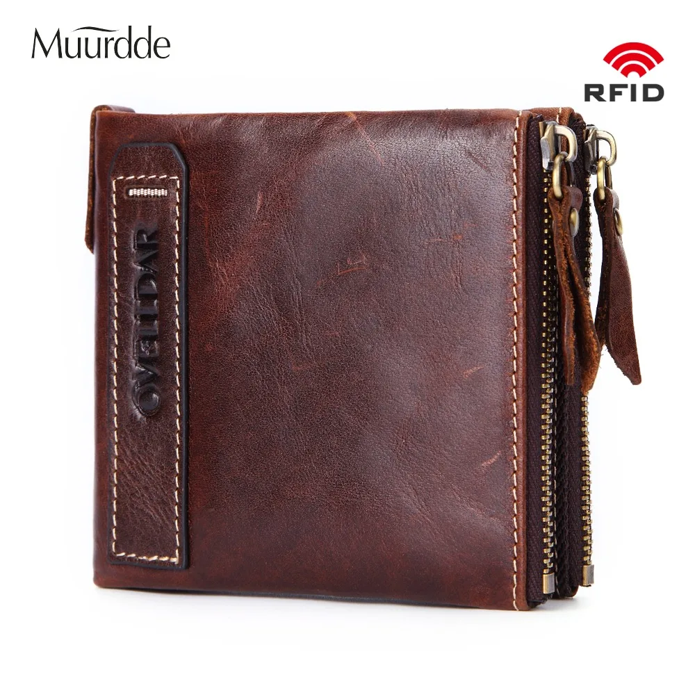 Muurdde Genuine Leather Men Wallet Credit Business Card Double Zipper Short Coin Purse Small Vintage Male Wallets Brand Designer
Muurdde Genuine Leather Men Wallet Credit Business Card Double Zipper Short Coin Purse Small Vintage Male Wallets Brand Designer