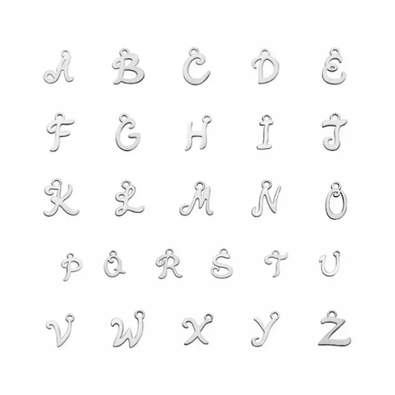 Letter A-Z Small Charm DIY Jewelry, Cute Stainless Steel Letter Pendant Wholesale Price (26letters From A-Z each letter 1pcs)
Letter A-Z Small Charm DIY Jewelry, Cute Stainless Steel Letter Pendant Wholesale Price (26letters From A-Z each letter 1pcs)