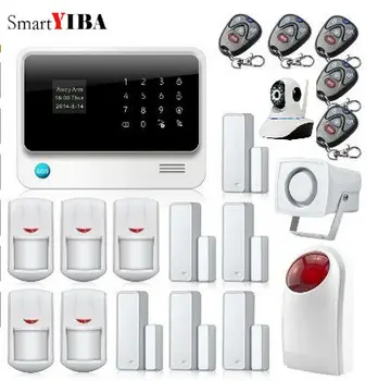 SmartYIBA GSM WIFI Alarmes IOS Android APP Control IP Camera Door Open Alarm Flash Strobe Siren Home Security Alarm System
SmartYIBA GSM WIFI Alarmes IOS Android APP Control IP Camera Door Open Alarm Flash Strobe Siren Home Security Alarm System