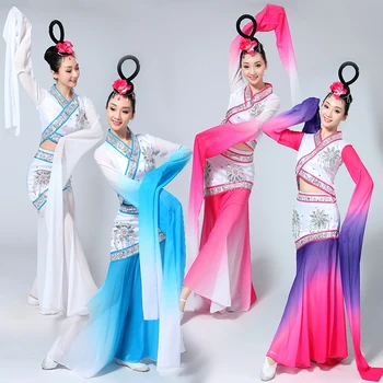 Classical sleeve dance clothing Yangge clothing 2017 new Cai Wei dance clothing Jinghong dance performance clothing adult female
Classical sleeve dance clothing Yangge clothing 2017 new Cai Wei dance clothing Jinghong dance performance clothing adult female