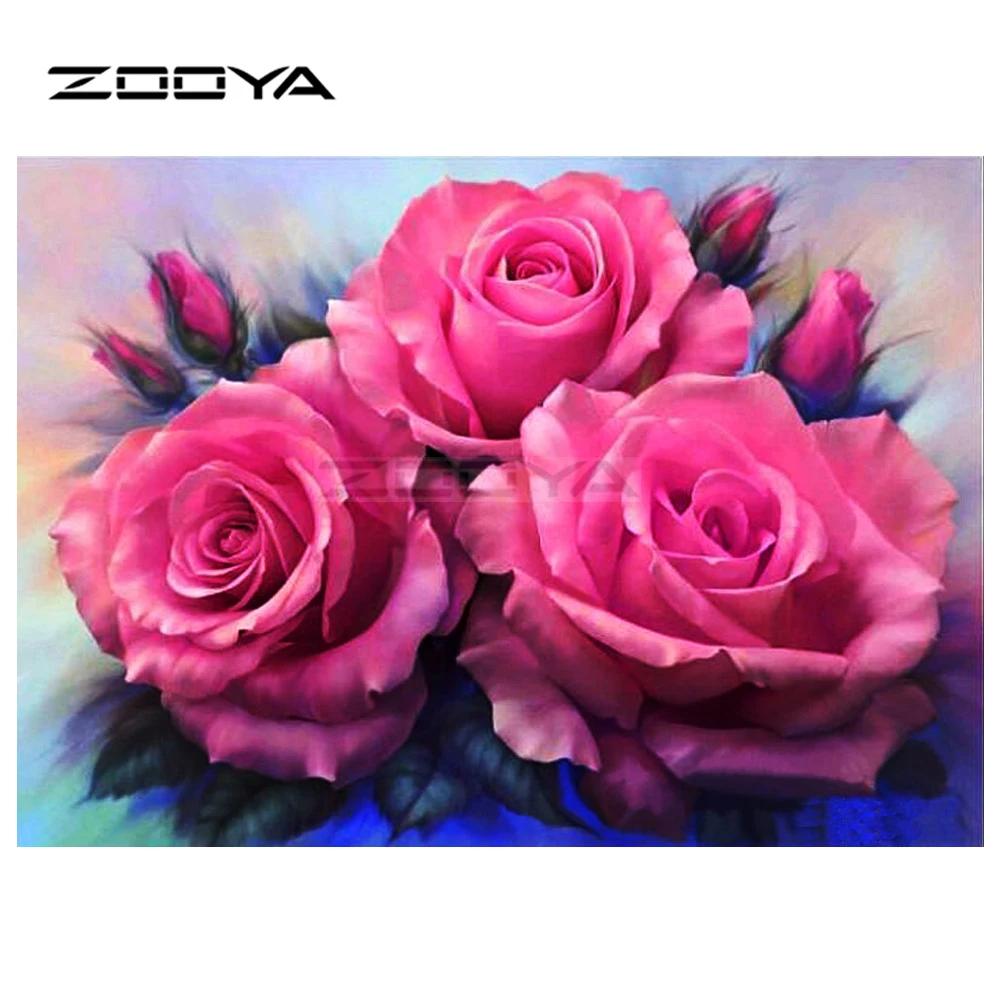 ZOOYA Diamond Embroidery 5D DIY Diamond Painting Three Red Rose Flowers Diamond Painting Cross Stitch Rhinestone Mosaic BY01 
ZOOYA Diamond Embroidery 5D DIY Diamond Painting Three Red Rose Flowers Diamond Painting Cross Stitch Rhinestone Mosaic BY01
