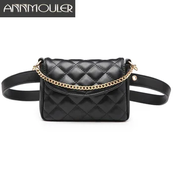 Annmouler Famous Brand Waist Packs Solid Color Women Fanny Pack Fashion Adjustable Waist Bag with Chain Mini Hip Phone Bag
Annmouler Famous Brand Waist Packs Solid Color Women Fanny Pack Fashion Adjustable Waist Bag with Chain Mini Hip Phone Bag