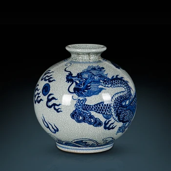 Jingdezhen vase Imitation Kiln Crack Glaze Dragon Pattern Flower Vase Chinese Living Room decorate porcelain ceramic vase
Jingdezhen vase Imitation Kiln Crack Glaze Dragon Pattern Flower Vase Chinese Living Room decorate porcelain ceramic vase