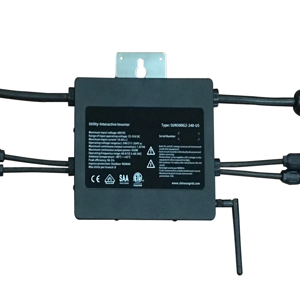 2nd generation 600W micro solar grid tie inverter 20-55V dc individual MPPT for each module with communication function
2nd generation 600W micro solar grid tie inverter 20-55V dc individual MPPT for each module with communication function