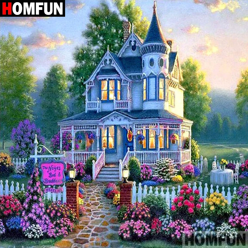 HOMFUN Full Square/Round Drill 5D DIY Diamond Painting "Garden Castle" 3D Embroidery Cross Stitch 5D Home Decor A07666
HOMFUN Full Square/Round Drill 5D DIY Diamond Painting "Garden Castle" 3D Embroidery Cross Stitch 5D Home Decor A07666