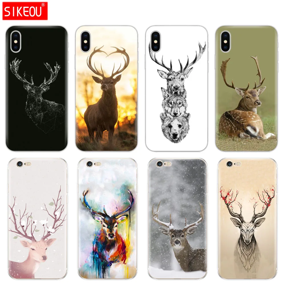 Silicone Cover Phone Case For Iphone 6 X 8 7 6s 5 5s SE Plus 10 XR XS Max Case Minimalist animal deer
Silicone Cover Phone Case For Iphone 6 X 8 7 6s 5 5s SE Plus 10 XR XS Max Case Minimalist animal deer