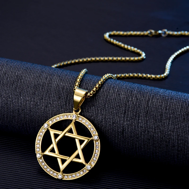 HIP Hop Stainless Steel Charm Iced Out Bling Hollow Star of David Necklaces Pendants For Men Accessories Jewelry
HIP Hop Stainless Steel Charm Iced Out Bling Hollow Star of David Necklaces Pendants For Men Accessories Jewelry