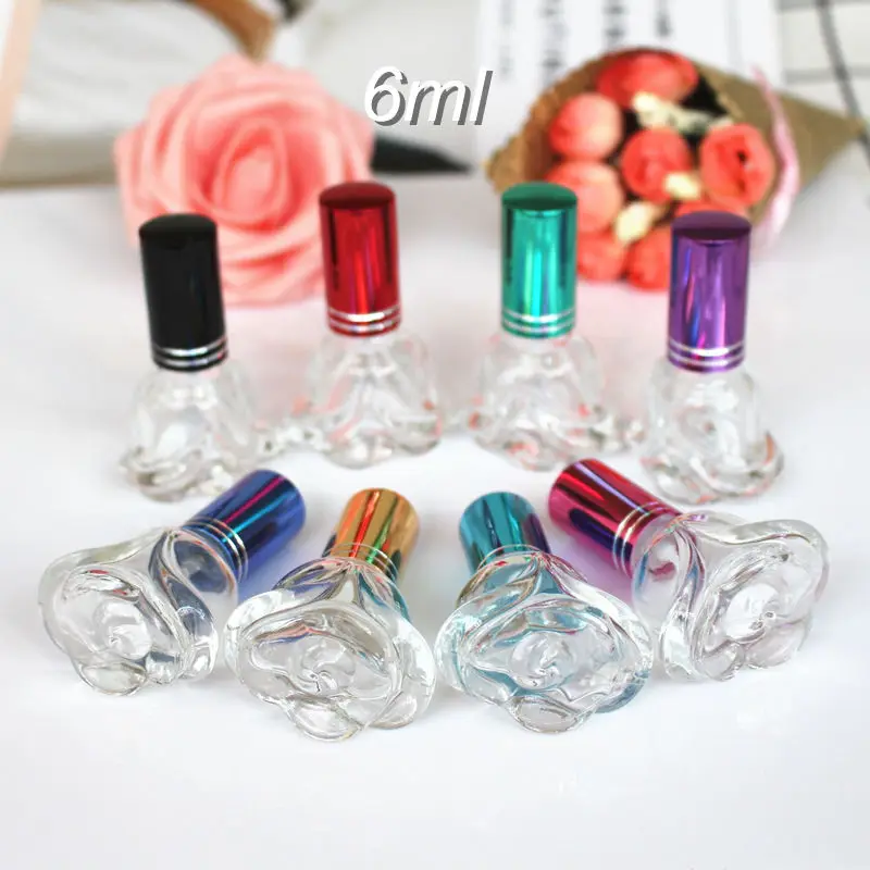 1PC 6ml Clear Glass Perfume Bottles Spray Refillable Atomizer Rose Shaped Travel Scent Packaging Bottle
1PC 6ml Clear Glass Perfume Bottles Spray Refillable Atomizer Rose Shaped Travel Scent Packaging Bottle