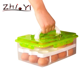 24 Grid Egg Container Storage Box Bilayer Basket Food Organizer Home Kitchen Gadgets Items Accessories Supplies Cases
24 Grid Egg Container Storage Box Bilayer Basket Food Organizer Home Kitchen Gadgets Items Accessories Supplies Cases