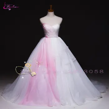 Waulizane Simple Colorful Tulle Ball Gown Wedding Dresses Beading Pearls Pleats Sleeveless Sweetheart Bridal Dresses Custom Made
Waulizane Simple Colorful Tulle Ball Gown Wedding Dresses Beading Pearls Pleats Sleeveless Sweetheart Bridal Dresses Custom Made
