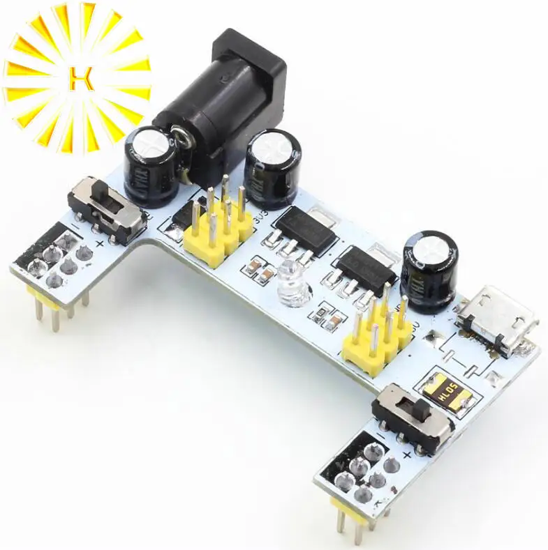 MB102 DC 7-12V Micro USB Interface Breadboard Power Supply Module MB-102 Module 2 Channel Board
MB102 DC 7-12V Micro USB Interface Breadboard Power Supply Module MB-102 Module 2 Channel Board