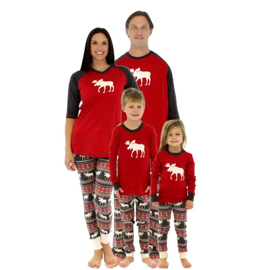Семейная Рождественская Пижама GSCH семейный образ для матери отца дочери