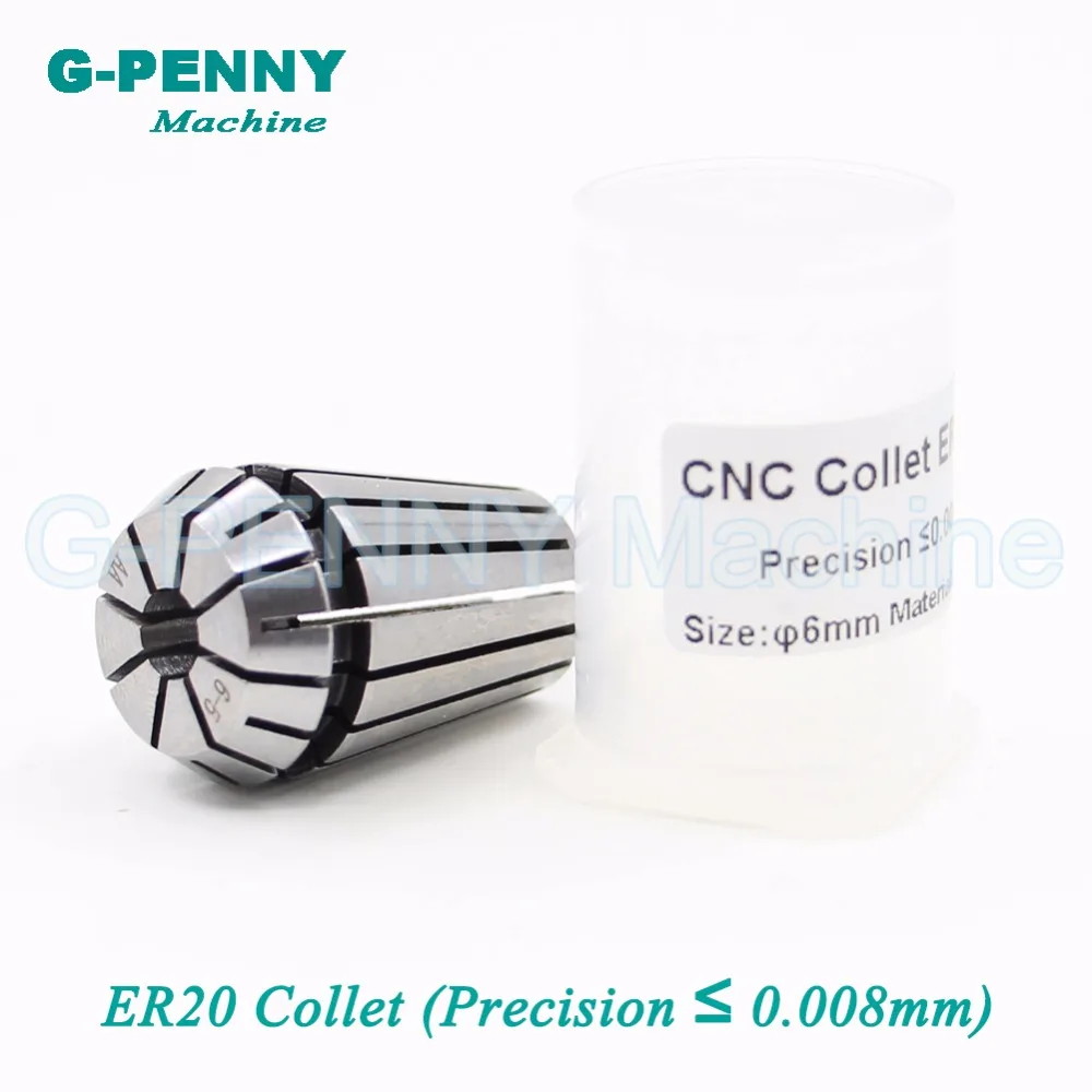 High Accuracy! 1pcs ER20 spindle collet precision less than 0.008mm from 3.175mm to 12.7mm CNC milling lathe tool spindle motor
High Accuracy! 1pcs ER20 spindle collet precision less than 0.008mm from 3.175mm to 12.7mm CNC milling lathe tool spindle motor