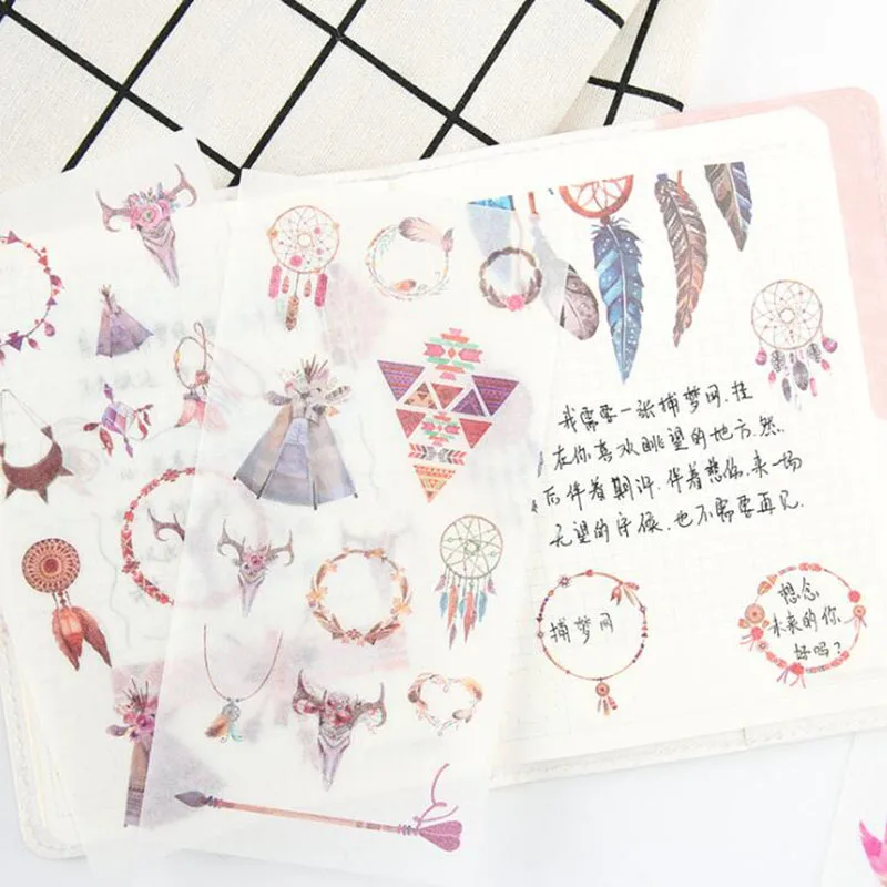 6 Pieces/bag. Indian Style Student Creative Decorative Hand Book Stationery Art Deco Outdoor Sticker Scrapbook Diy Diary Gift
6 Pieces/bag. Indian Style Student Creative Decorative Hand Book Stationery Art Deco Outdoor Sticker Scrapbook Diy Diary Gift