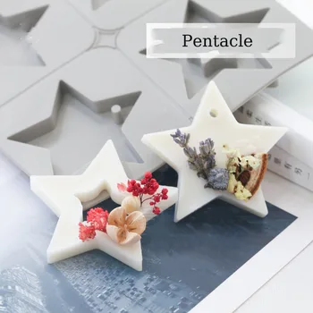 Pentacle Star Aromatherapy Wax Silicon Mould Car Pendant Decoration Pentagram DIY Gypsum Plaster Silicone Molds
Pentacle Star Aromatherapy Wax Silicon Mould Car Pendant Decoration Pentagram DIY Gypsum Plaster Silicone Molds
