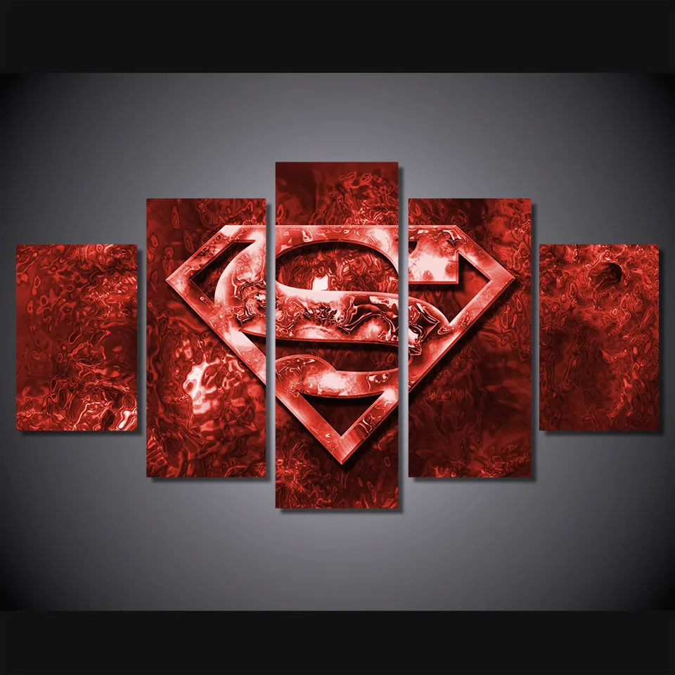 Modern Home Wall Art Canvas HD Printed Painting Frame Pictures Children'S Room Decor 5 Panel Movie Superman Red Posters PENGDA
Modern Home Wall Art Canvas HD Printed Painting Frame Pictures Children'S Room Decor 5 Panel Movie Superman Red Posters PENGDA