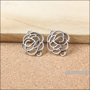 110PCS New flower connector pendant Tibetan silver fits for European vintage 3D Charm Bracelet DIY jewelry findings 20114
110PCS New flower connector pendant Tibetan silver fits for European vintage 3D Charm Bracelet DIY jewelry findings 20114