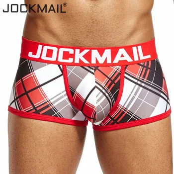 JOCKMAIL Brand Sexy underwear men boxershorts men plaid Gay Underwear cueca boxer Male Panties calzoncillos slips Hot
JOCKMAIL Brand Sexy underwear men boxershorts men plaid Gay Underwear cueca boxer Male Panties calzoncillos slips Hot