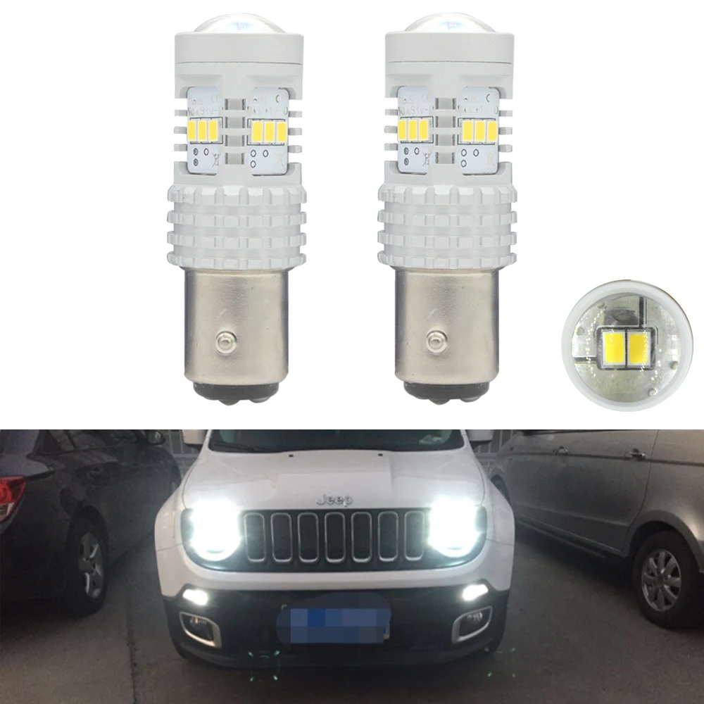 2Pcs 1500LM White Canbus Error Free 1157 LED P21/5W BAY15d LED Daytime Running Light DRL Bulbs For 2015-up Jeep Renegade
2Pcs 1500LM White Canbus Error Free 1157 LED P21/5W BAY15d LED Daytime Running Light DRL Bulbs For 2015-up Jeep Renegade