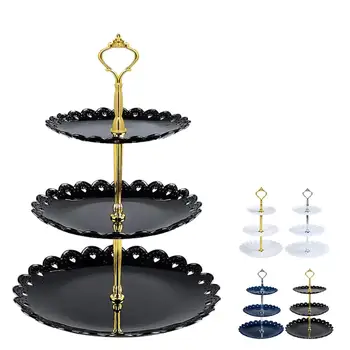 3 Tier Plastic Cake Stand Afternoon Tea Wedding Plates Party Tableware Bakeware Cake Shop Three Layer Fruit Dessert Cake Rack
3 Tier Plastic Cake Stand Afternoon Tea Wedding Plates Party Tableware Bakeware Cake Shop Three Layer Fruit Dessert Cake Rack