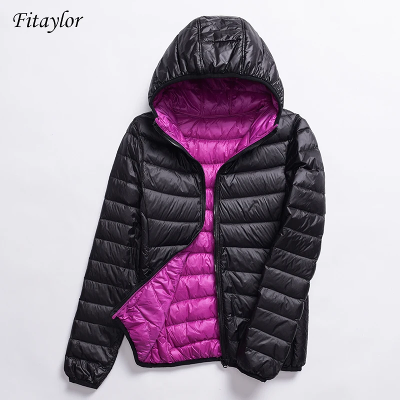 Fitaylor 2019 New Women Ultra Light Down Jackets Casual Double Side Reversible Coats Plus Size 4XL Female Outwear With Bag
Fitaylor 2019 New Women Ultra Light Down Jackets Casual Double Side Reversible Coats Plus Size 4XL Female Outwear With Bag