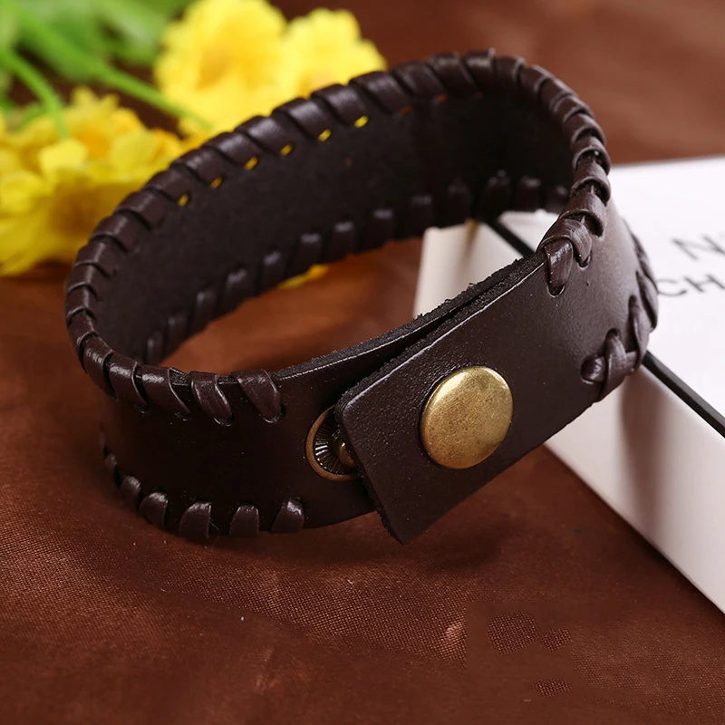 2018 New Fashion Men Jewelry Punk Rock Mens Vintage Bracelet Pulseras Casual Leather Snap Bracelets & Bangles SA062
2018 New Fashion Men Jewelry Punk Rock Mens Vintage Bracelet Pulseras Casual Leather Snap Bracelets & Bangles SA062