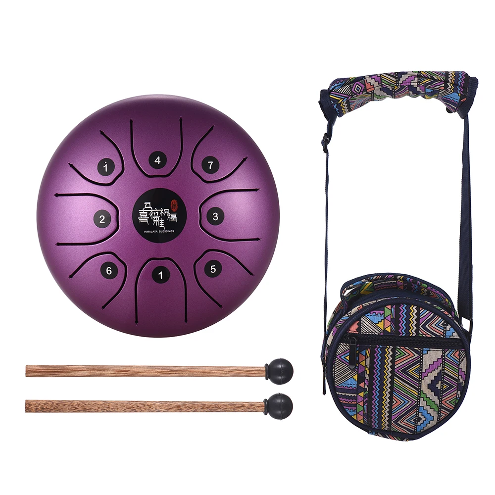 5.5 Inch Mini 8-Tone Steel Tongue Drum C Key Percussion Instrument Hand Pan Drum with Drum Mallets Bag Percussion Instruments
5.5 Inch Mini 8-Tone Steel Tongue Drum C Key Percussion Instrument Hand Pan Drum with Drum Mallets Bag Percussion Instruments